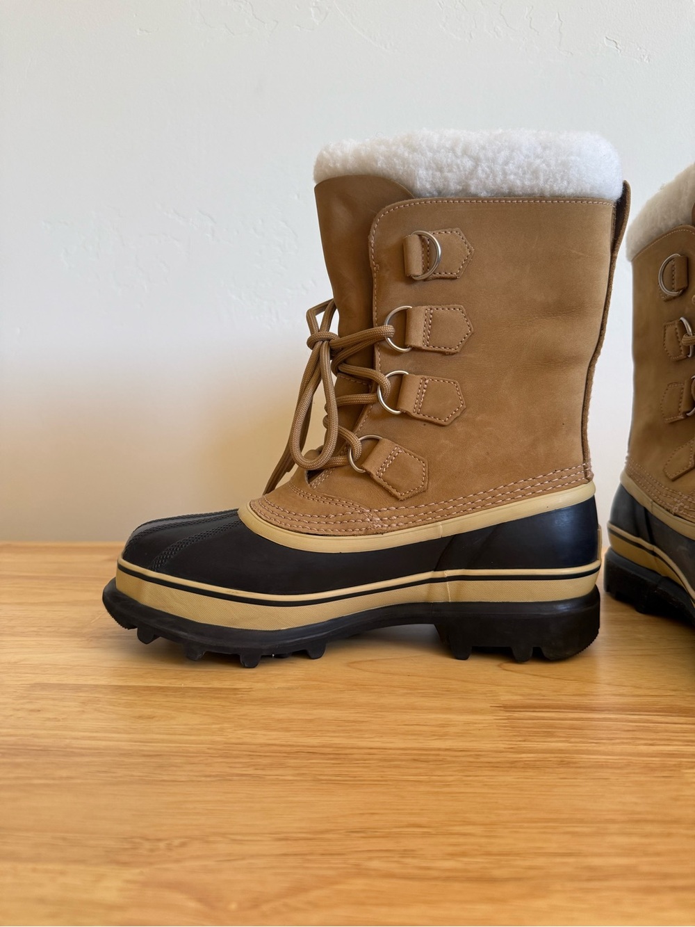 Sorel Caribou Waterproof Winter Snow Boots Camel Tan Women’s Size 7 - Picture 3 of 10